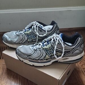 New Balance Men's Blue and Gray Athletic Shoes